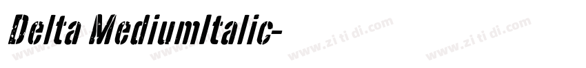 Delta MediumItalic字体转换
